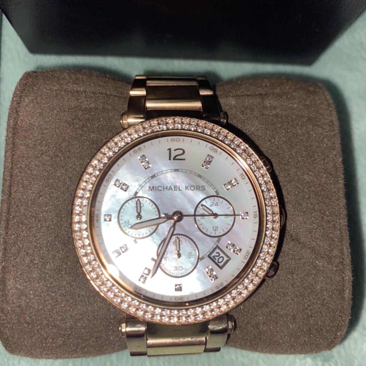 Michael kors rhinestone discount watch