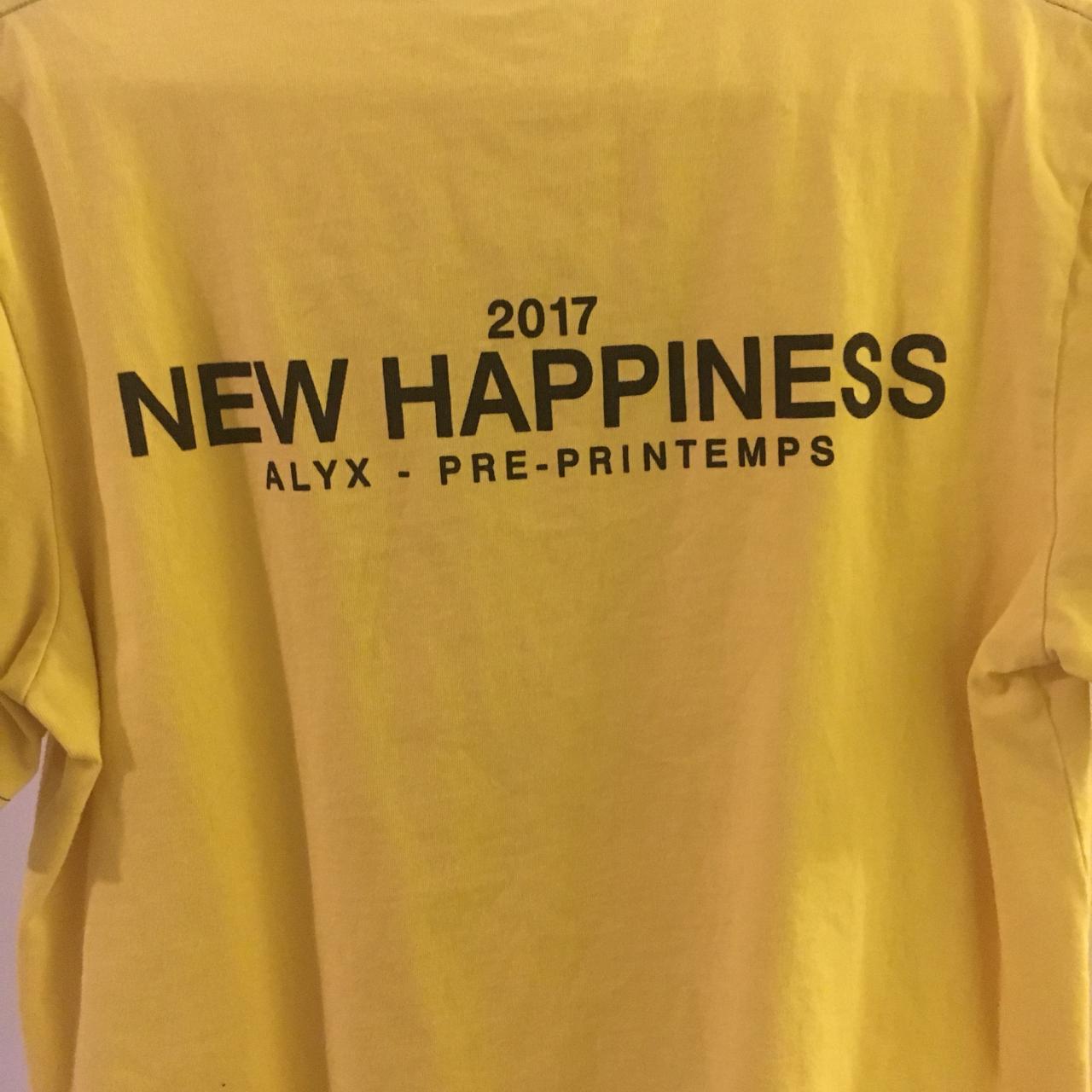 Alyx 2017 New Happiness Tee, Size large fits like TTS...