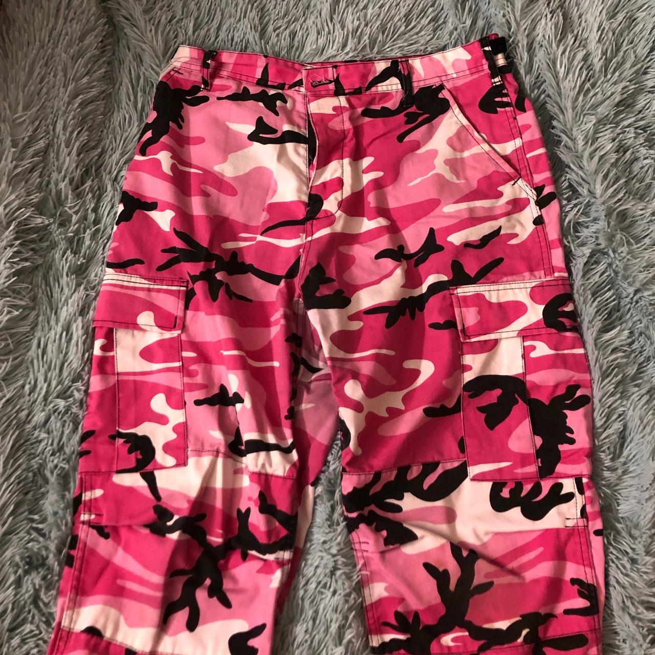 Pink Camo Cargo Pants 