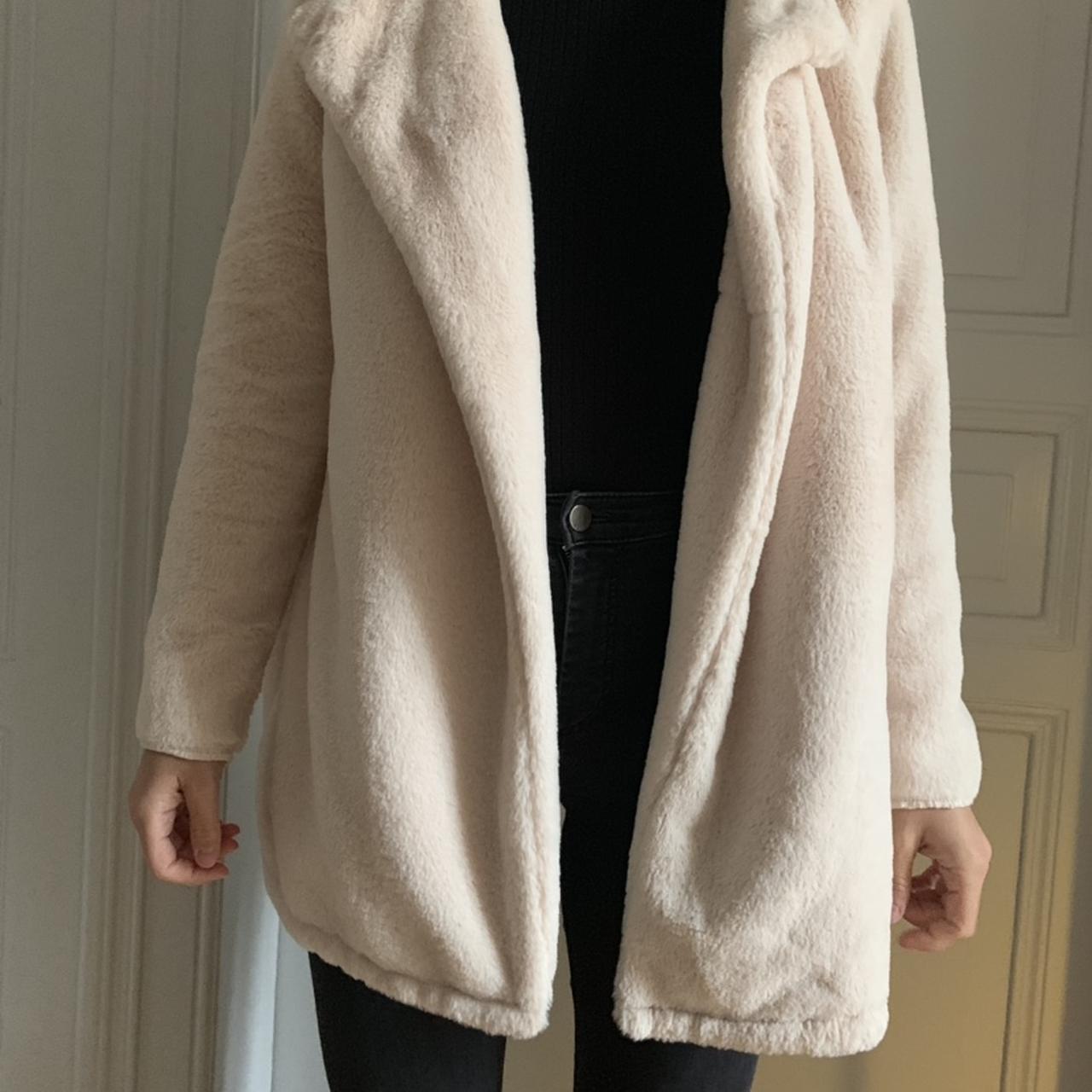 Brandy Melville Sandra Faux Fur Coat Brandy