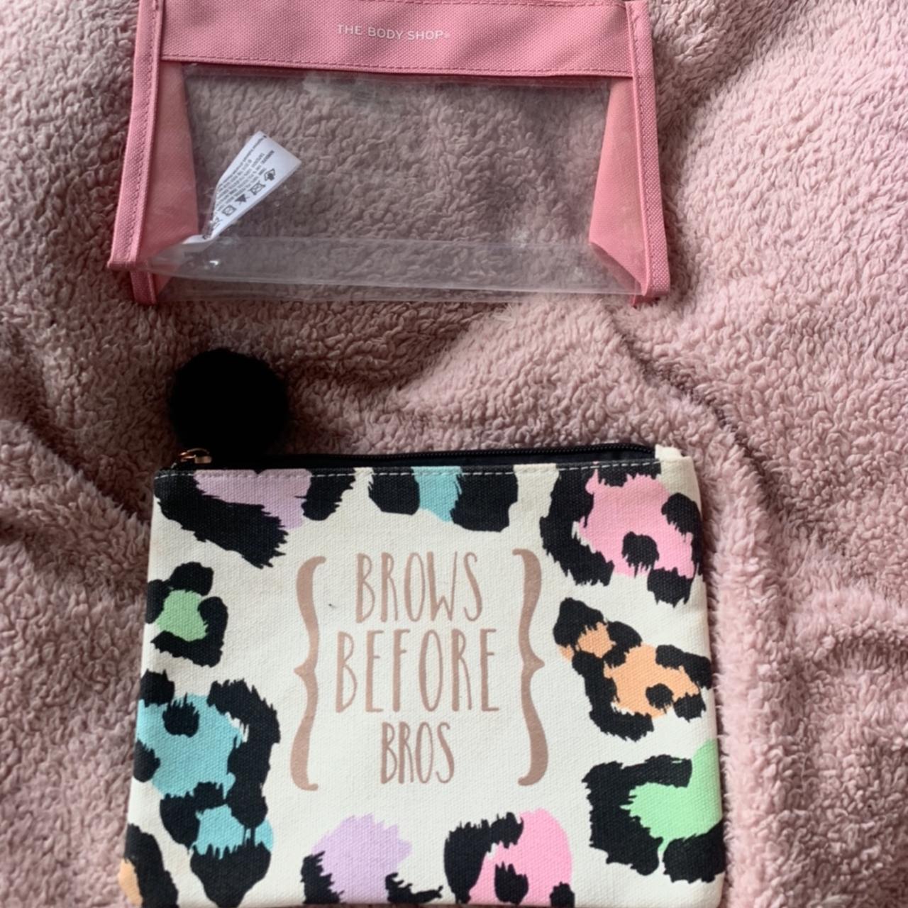 More makeup / wash bags Body shop pink and clear... Depop