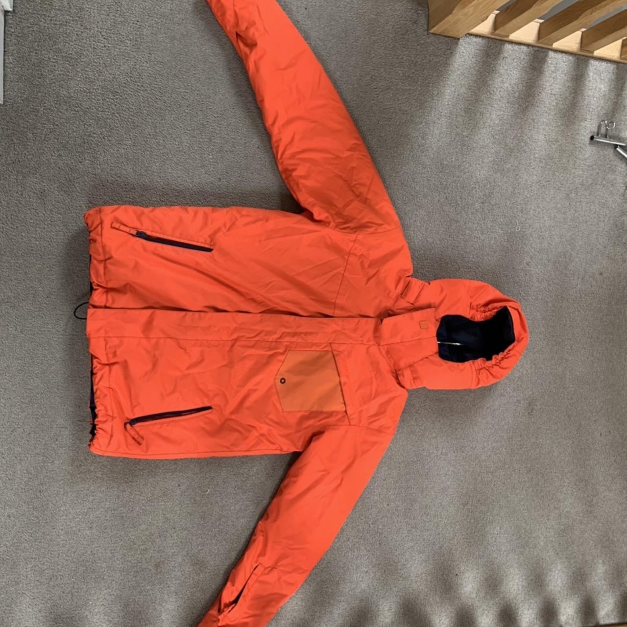 Quicksilver ski jacket orange youth XL Fits small... - Depop