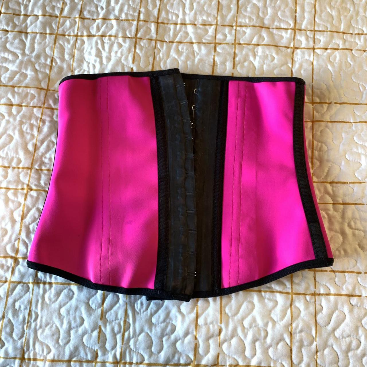 Ann Cherry Deportiva Pink Faja Latex Waist Training... - Depop