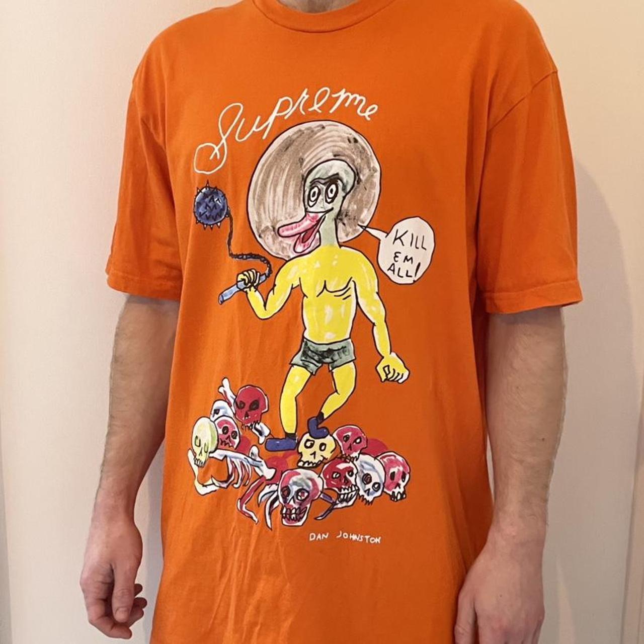 Supreme X Daniel Johnston- Kill Em All Tee (Size L)🧡... - Depop