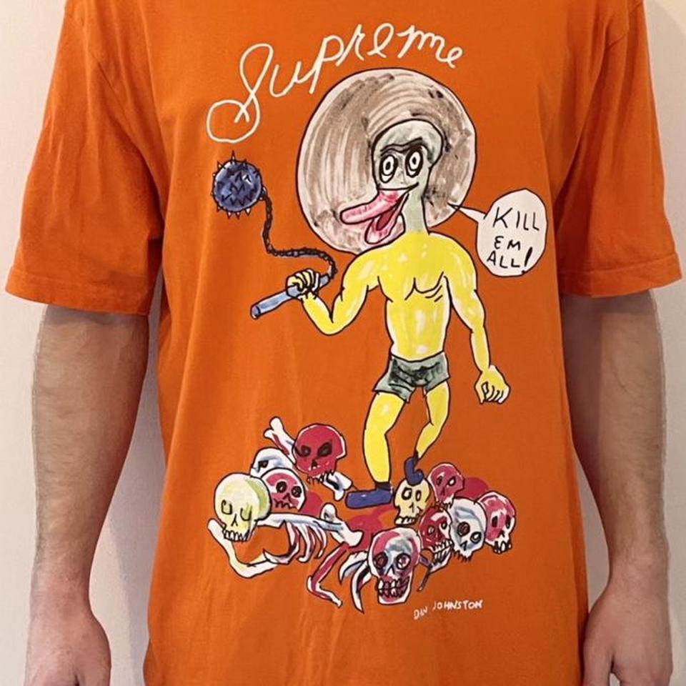 Supreme X Daniel Johnston- Kill Em All Tee (Size L) - Depop