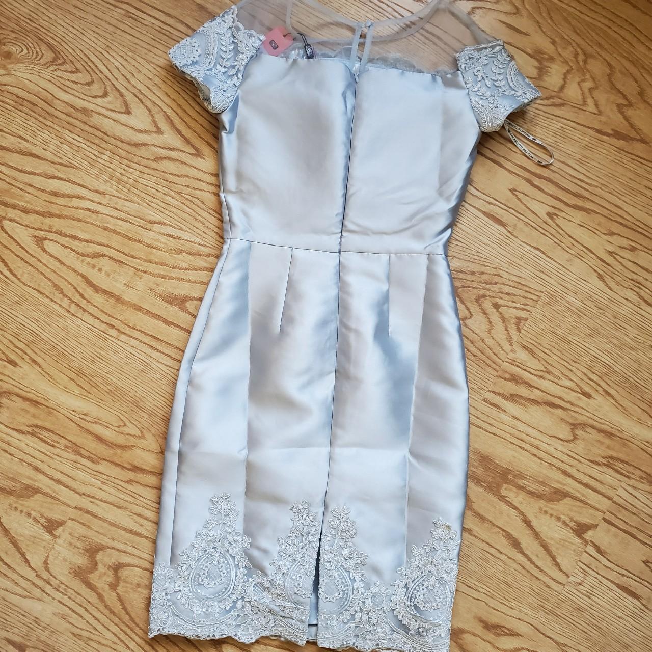 Women's Blue and Silver Dress (2)