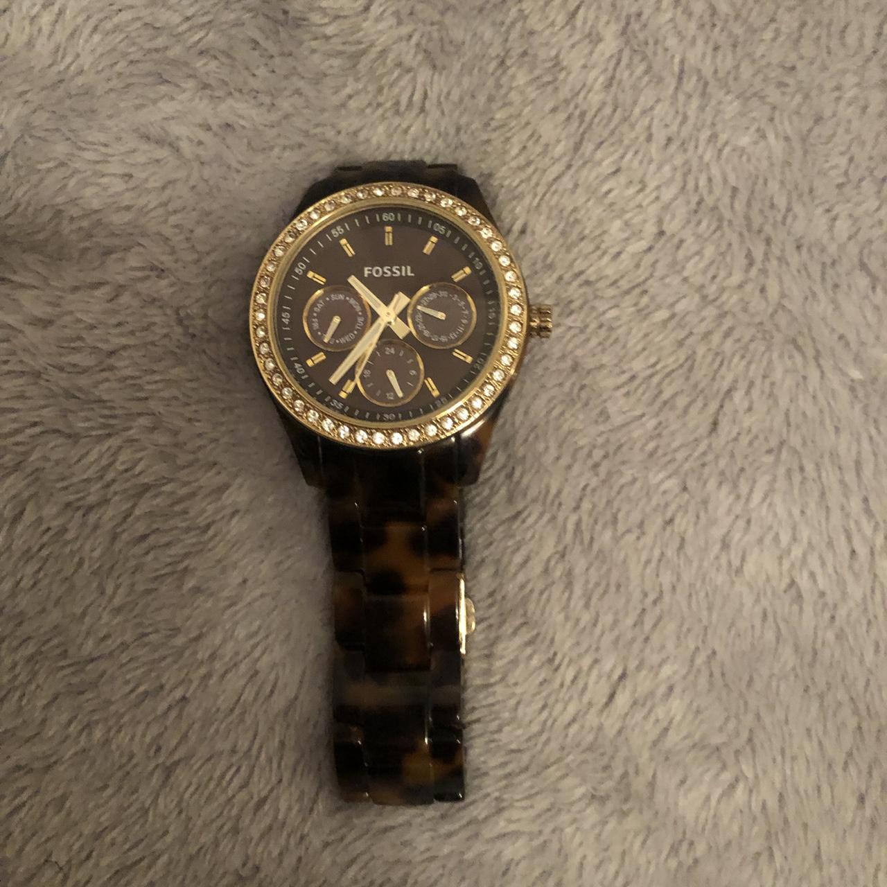 Fossil tortoise shell outlet watch