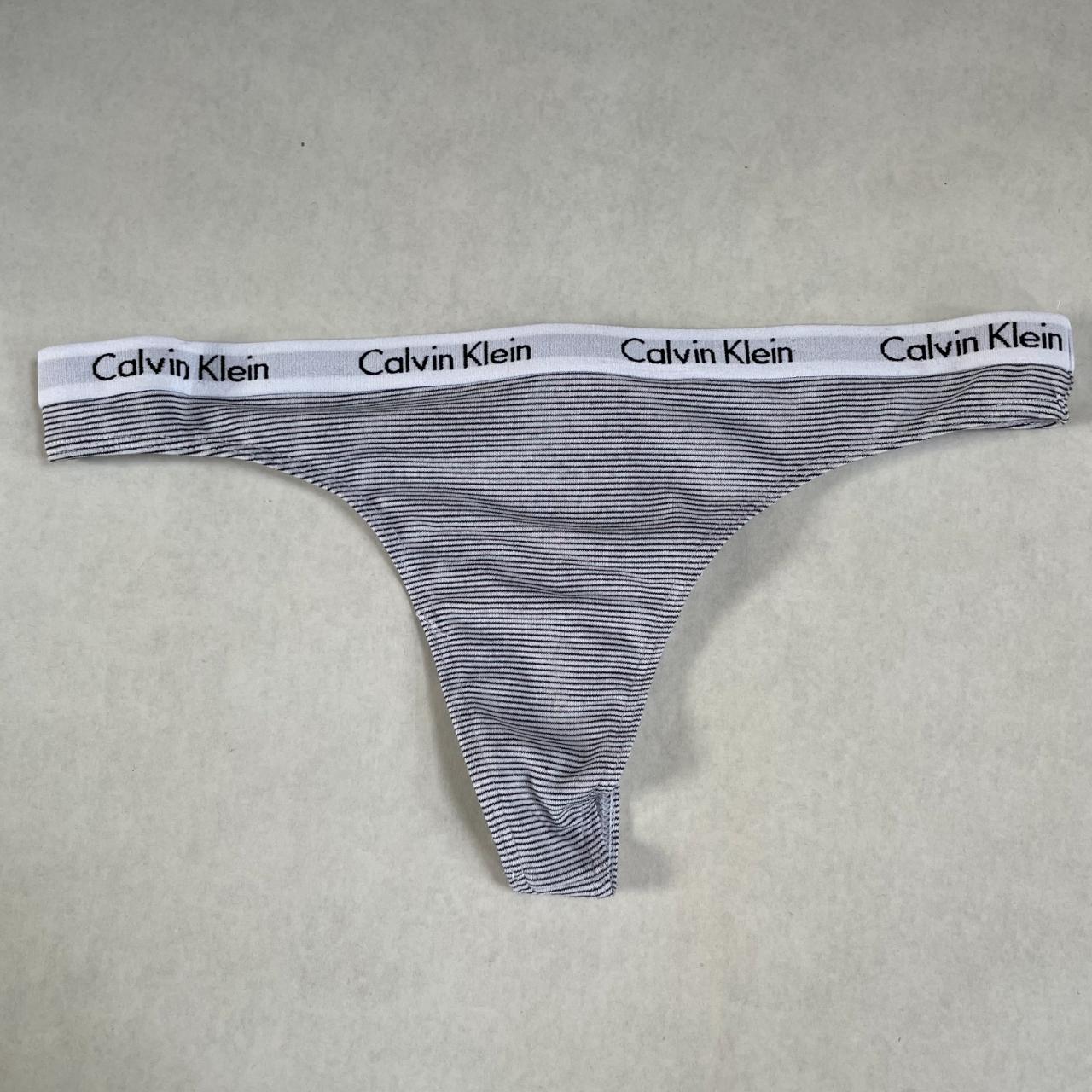 Black calvin-klein-thong - Depop