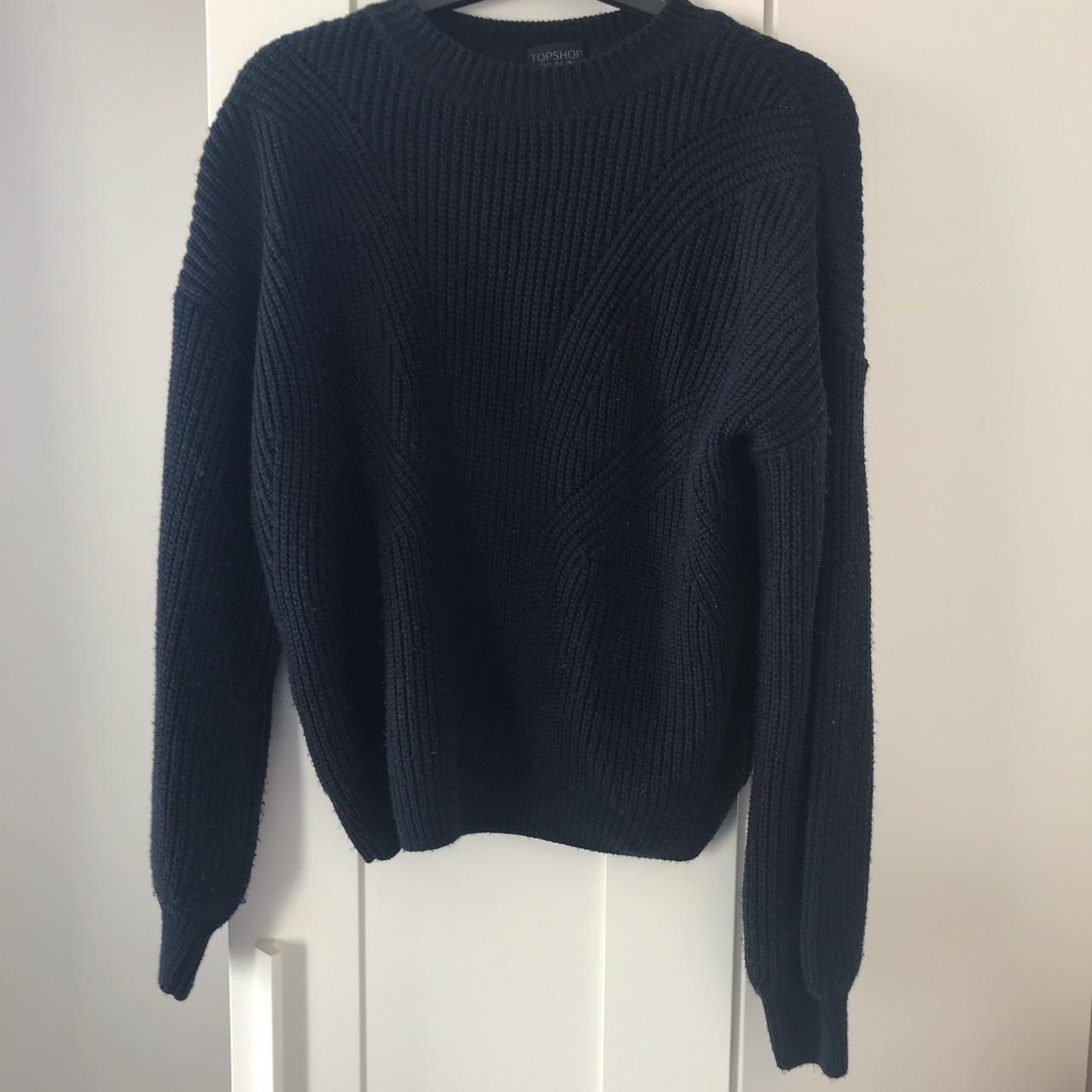 Product Image 1 - TOPSHOP navy blue chunky knitted