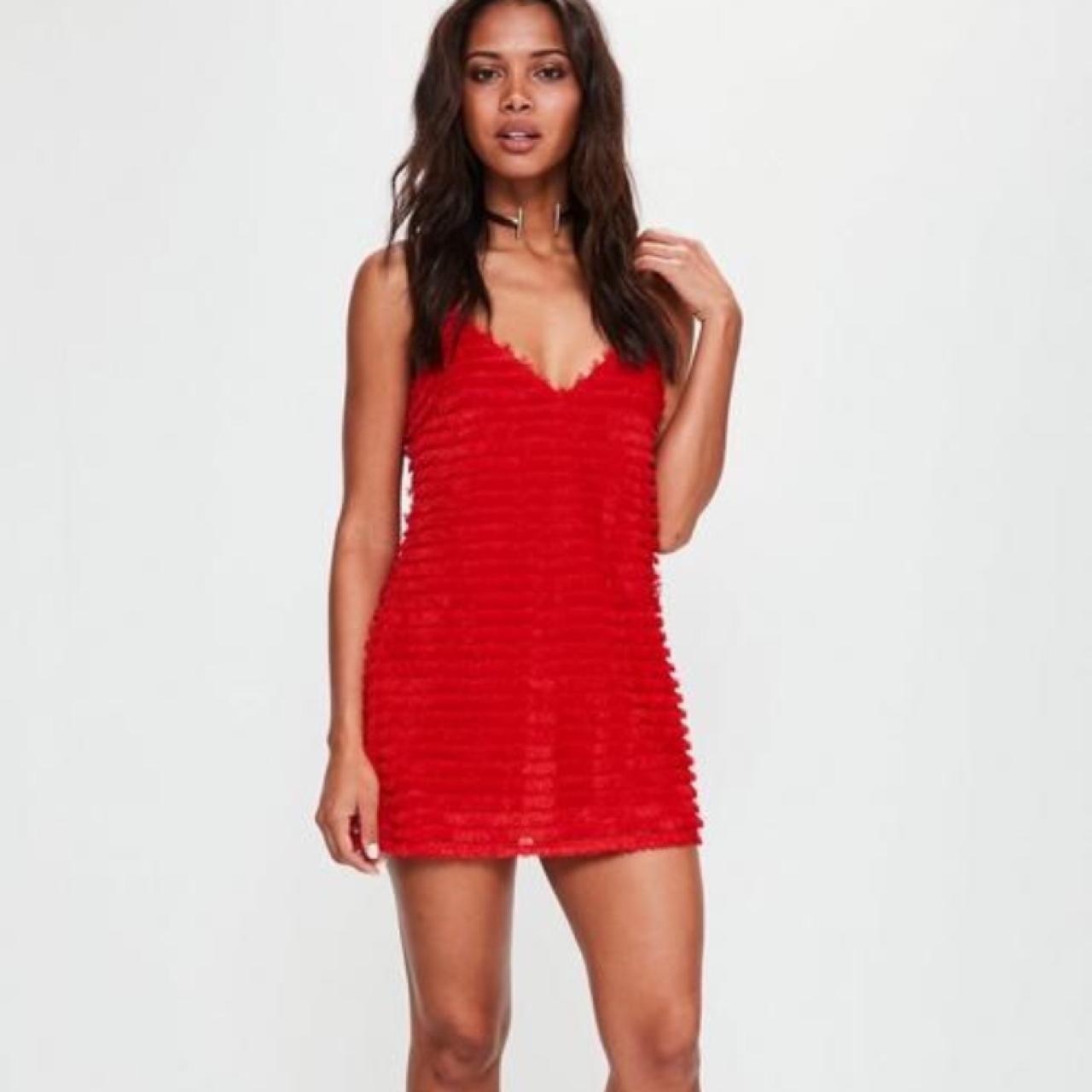 Missguided inground fringe dress