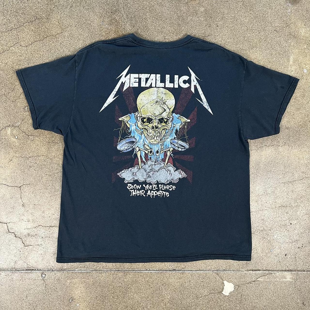 Y2K Metallica shirt. Their money tips her scales... - Depop