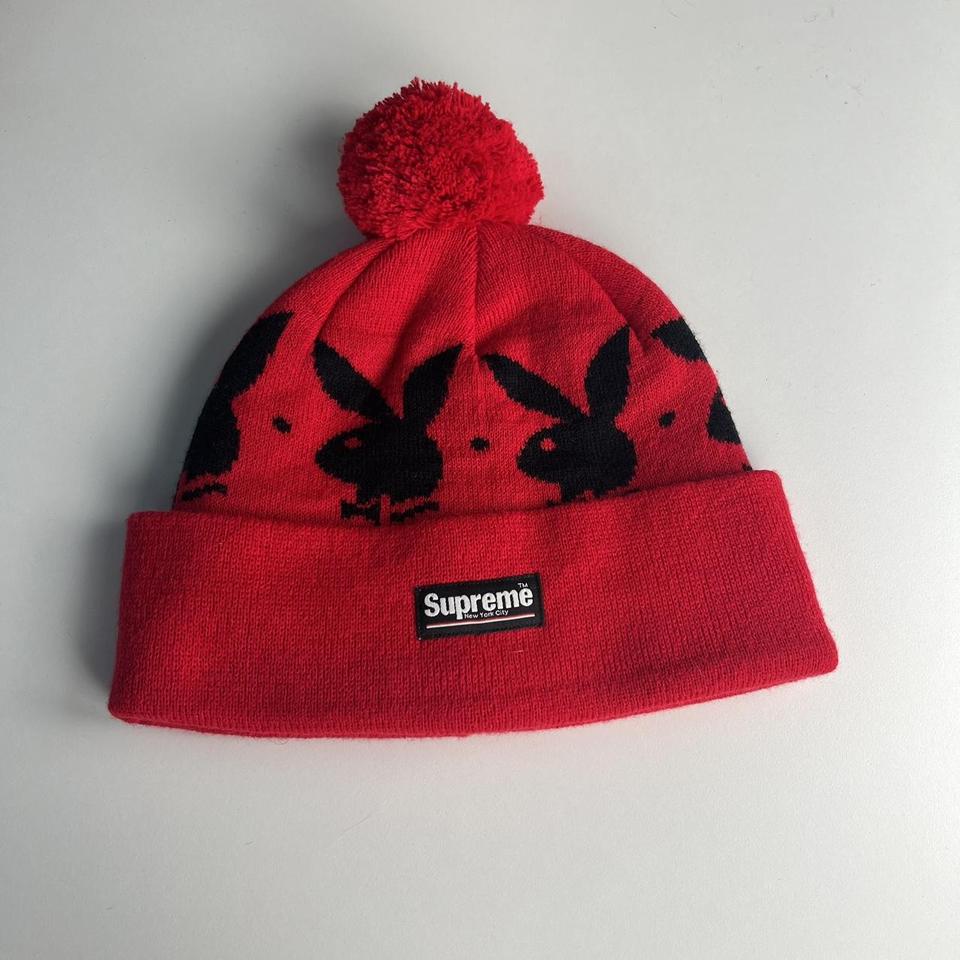 Supreme playboy puff ball beanie. Fw17 brand new... - Depop