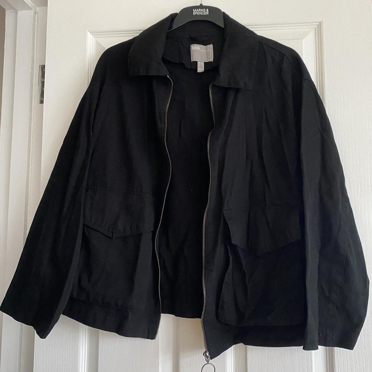 Oversized black ASOS jacket in size 16. Great... - Depop