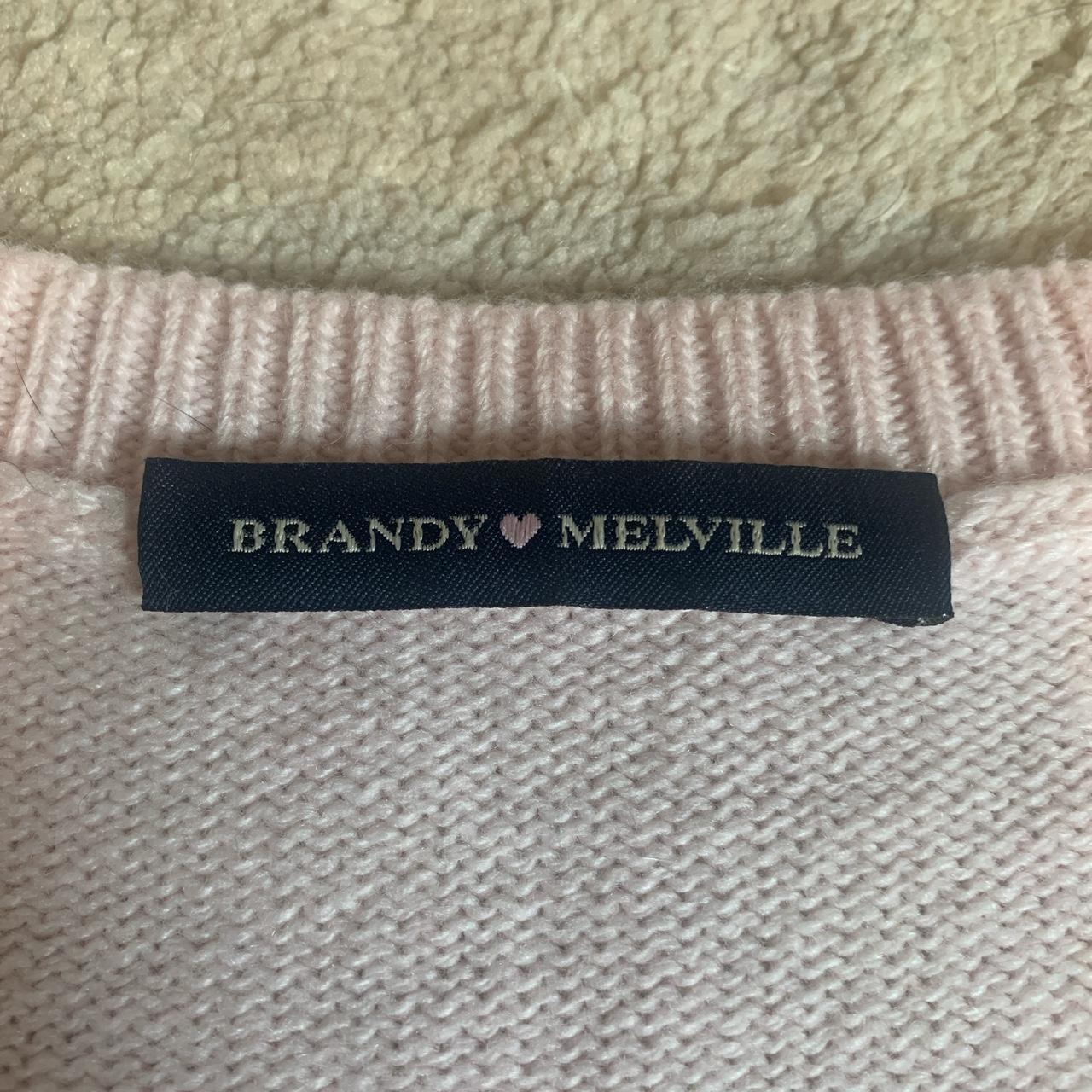 Brandy Melville Pink Sweatervest One size perfect... - Depop