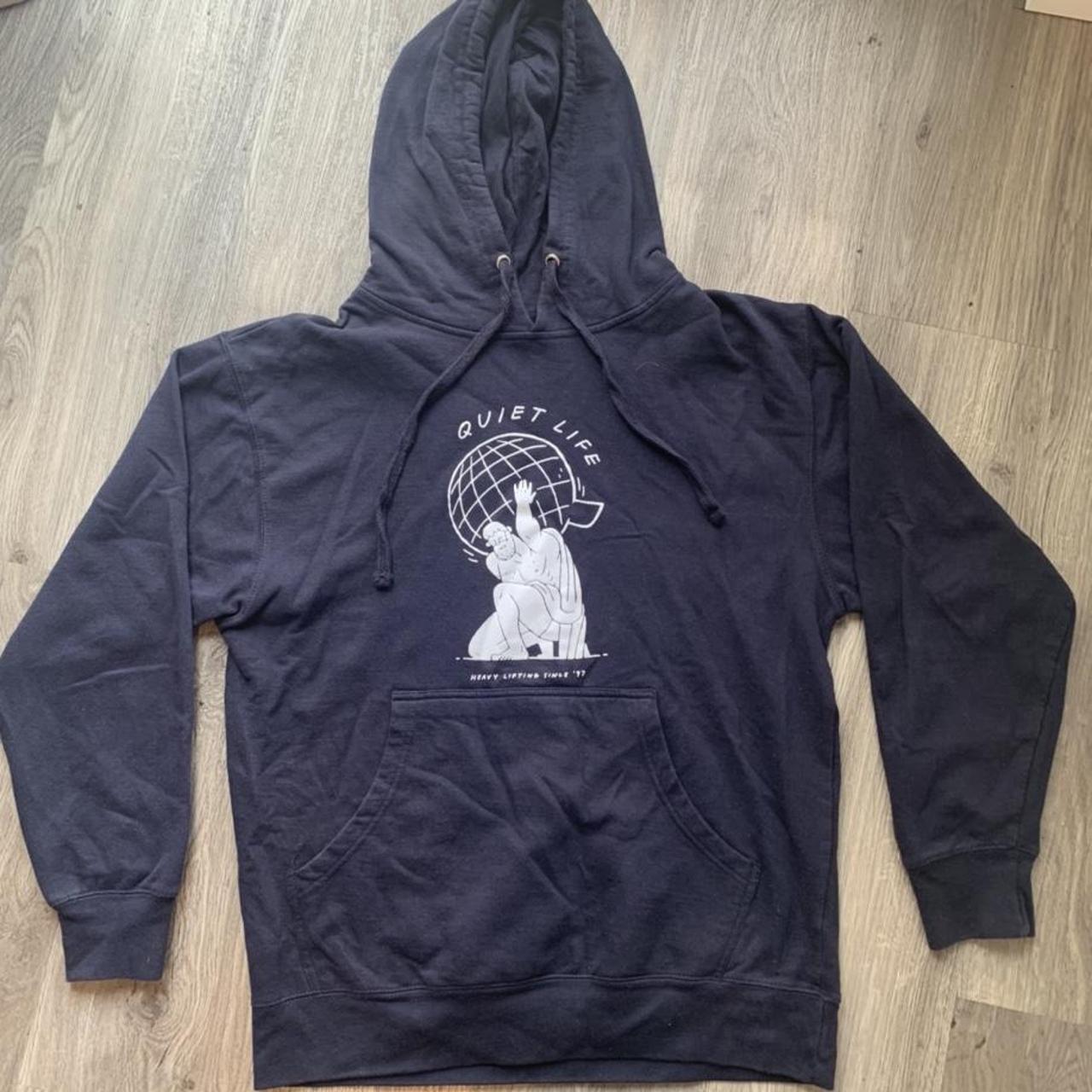 The Quiet life hoodie navy hoodie with real nice... - Depop