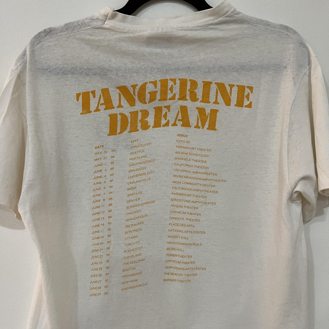 Tangerine Dream RARE 1986 NORTH AMERICAN Tour Shirt | Depop