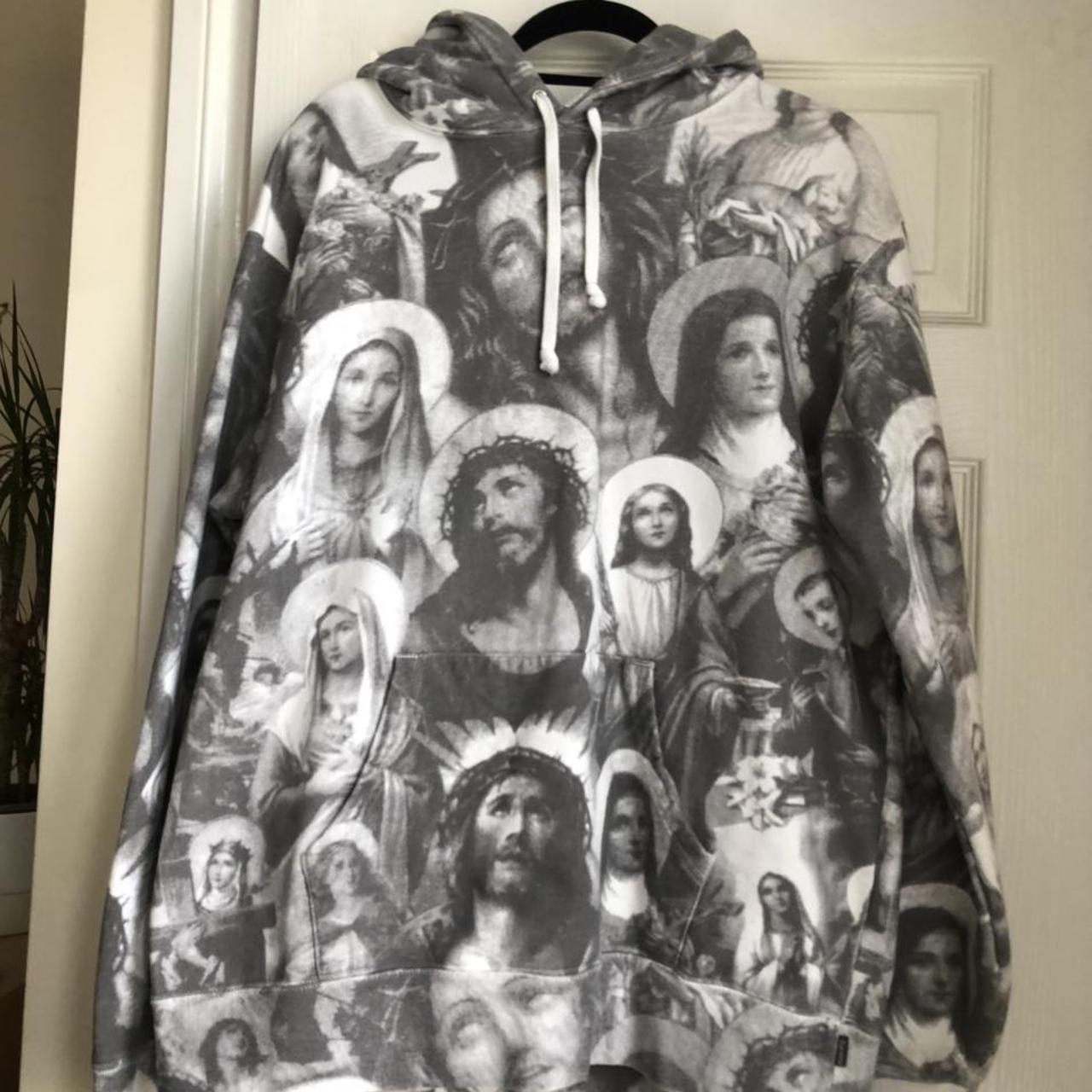 Supreme jesus outlet hoodie