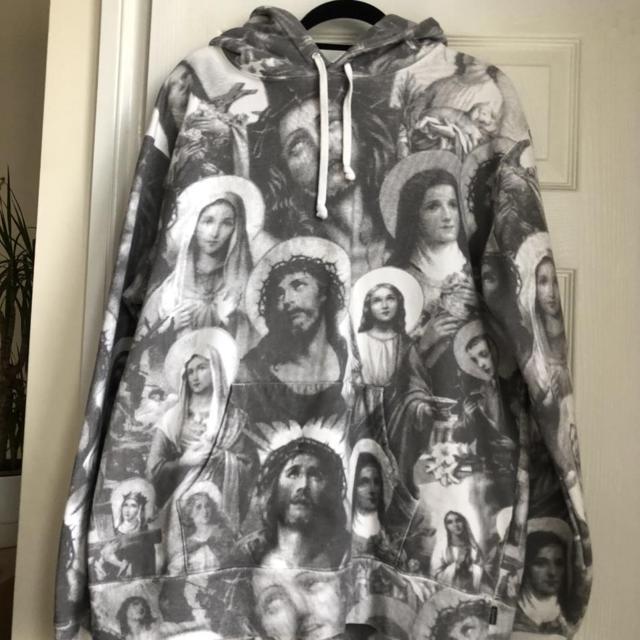 Jesus and clearance mary supreme hoodie