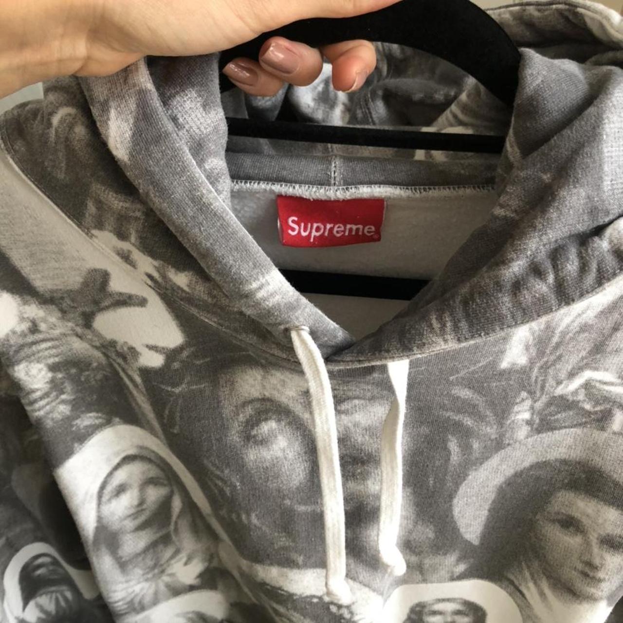 Supreme Jesus and Mary hooded sweatshirt Depop