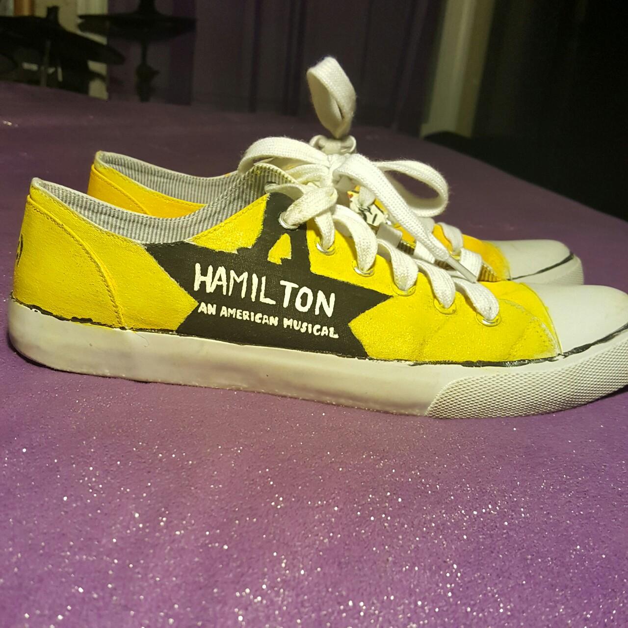 Hamilton An American Musical custom painted shoes