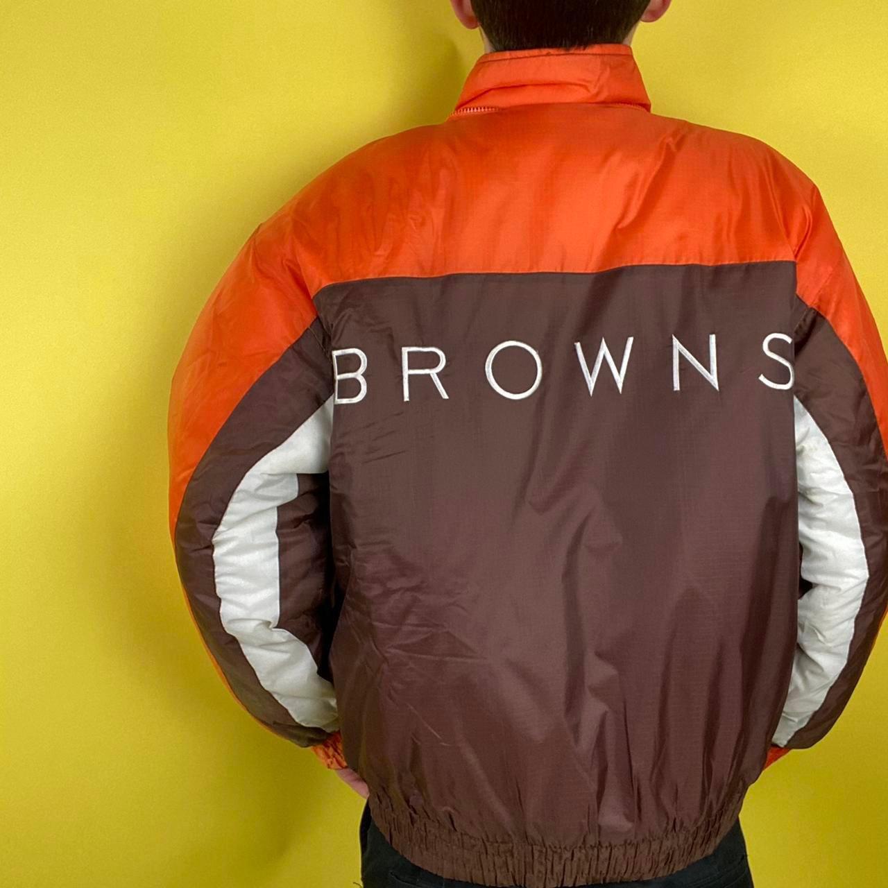 Vintage Cleveland Browns Bomber Jacket XXL Any - Depop