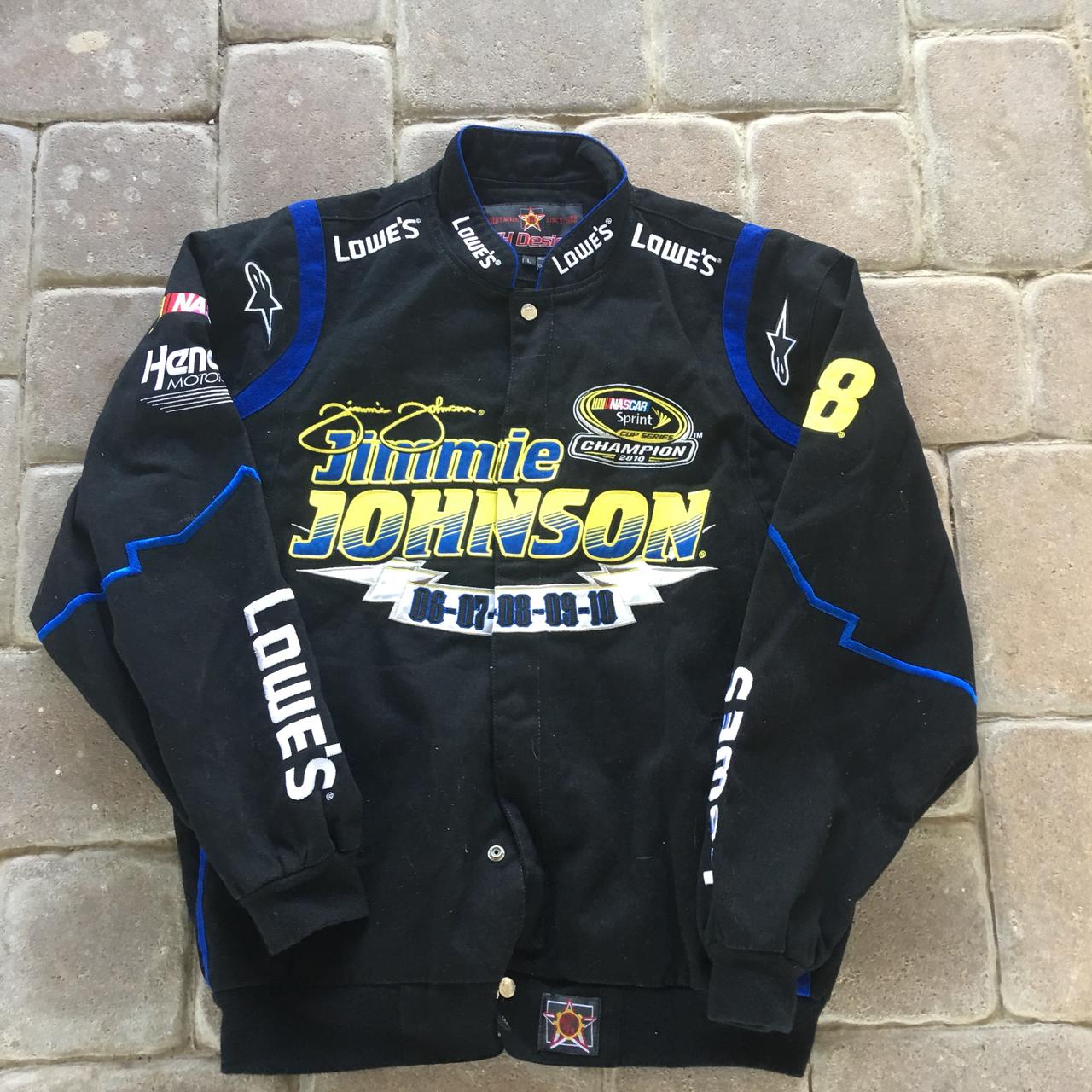 Jimmie Johnson racing jacket JH design , NASCAR Lowes...