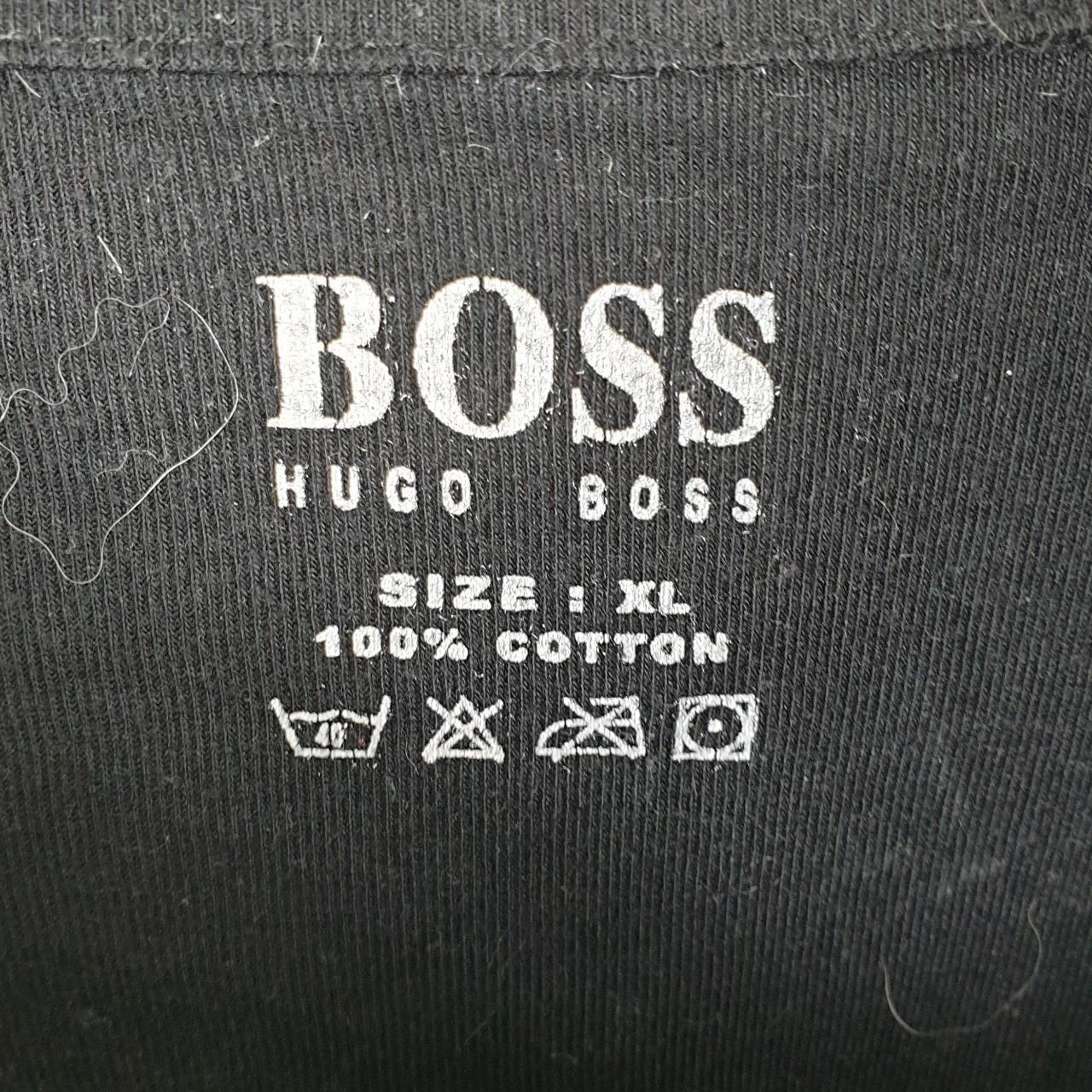 HUGO BOSS T SHIRT WOMENS BLACK XL K148 Measurements... - Depop