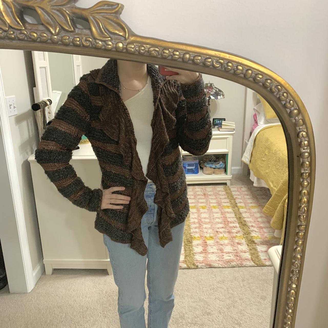 Product Image 1 - Woven Crochet Cardigan Open Ruffle