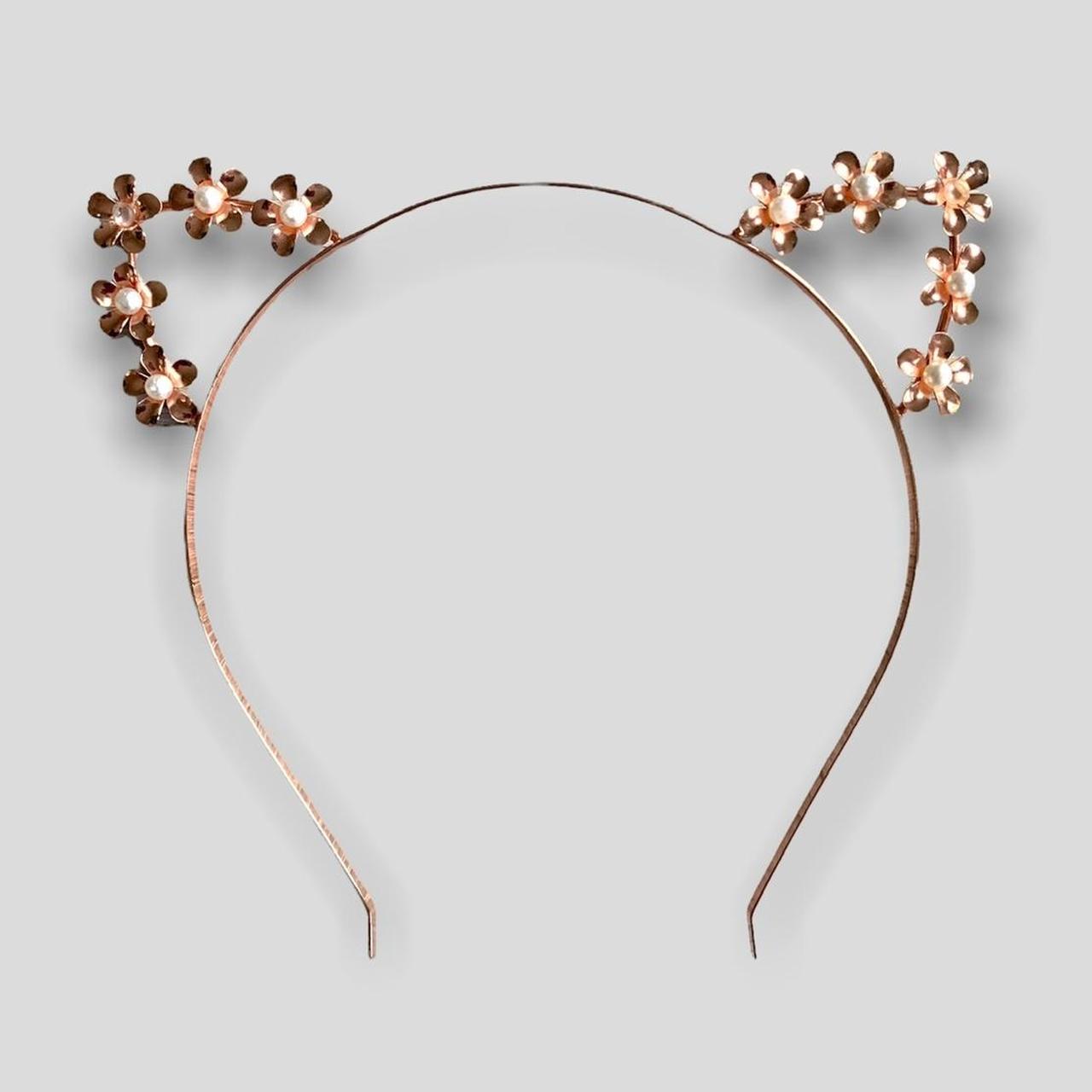 H&M Women's Pink and Gold Hairaccessories Depop