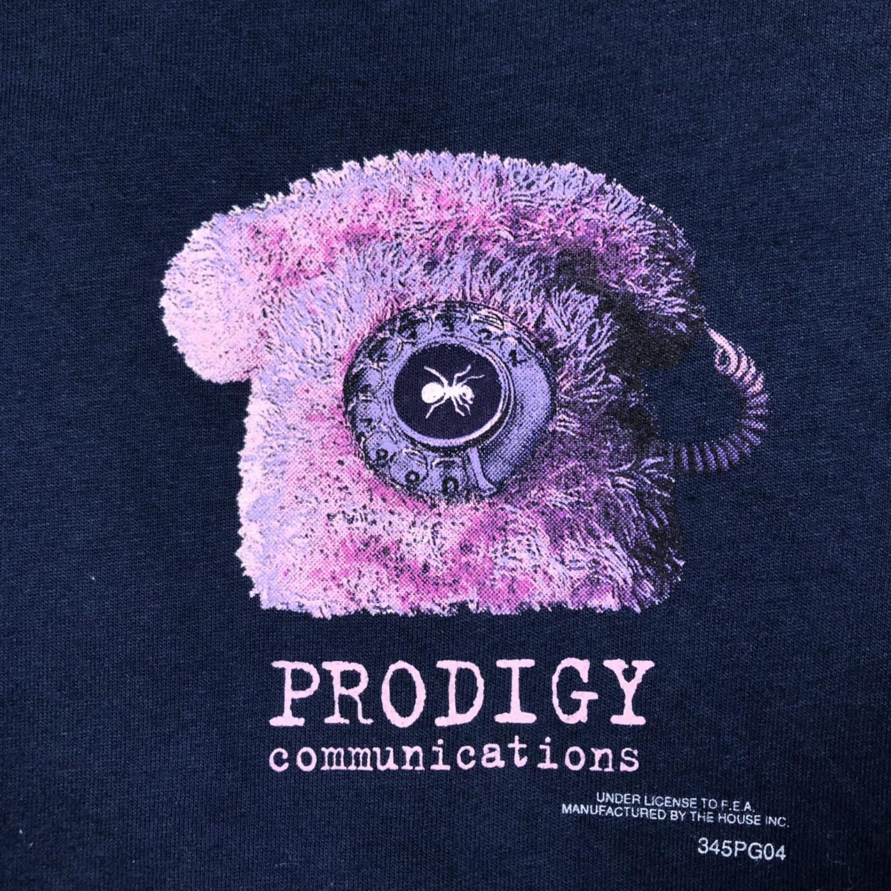 Vintage 90s The Prodigy Communications T-shirt... - Depop