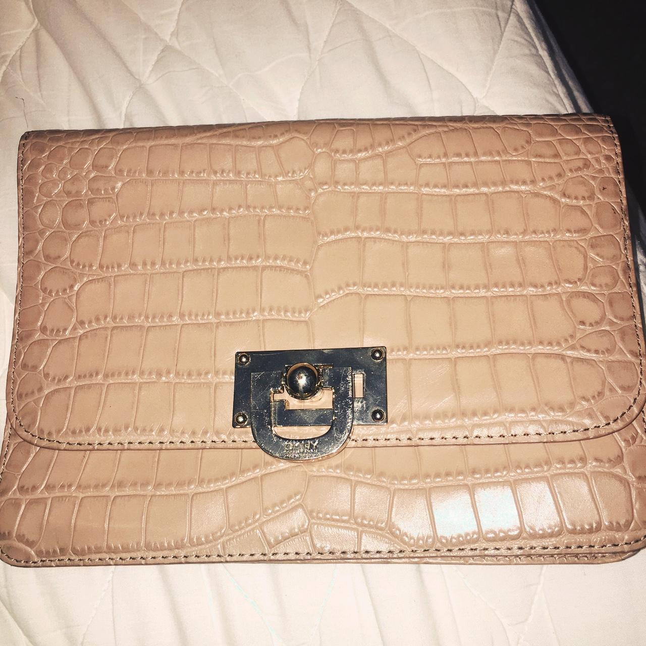 DKNY nude designer clutch bag. Only worn a couple of