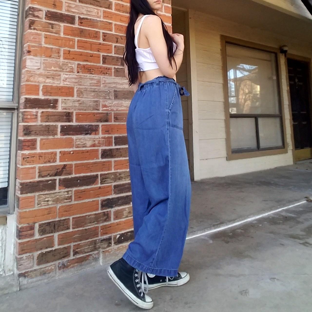 Vintage wide leg high waisted pants 🦂 High waisted... - Depop