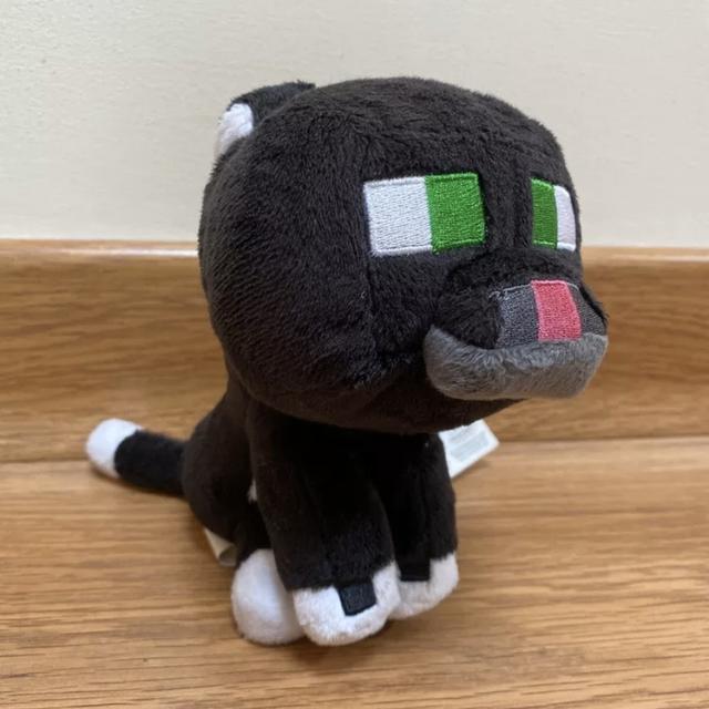 minecraft tuxedo cat plush