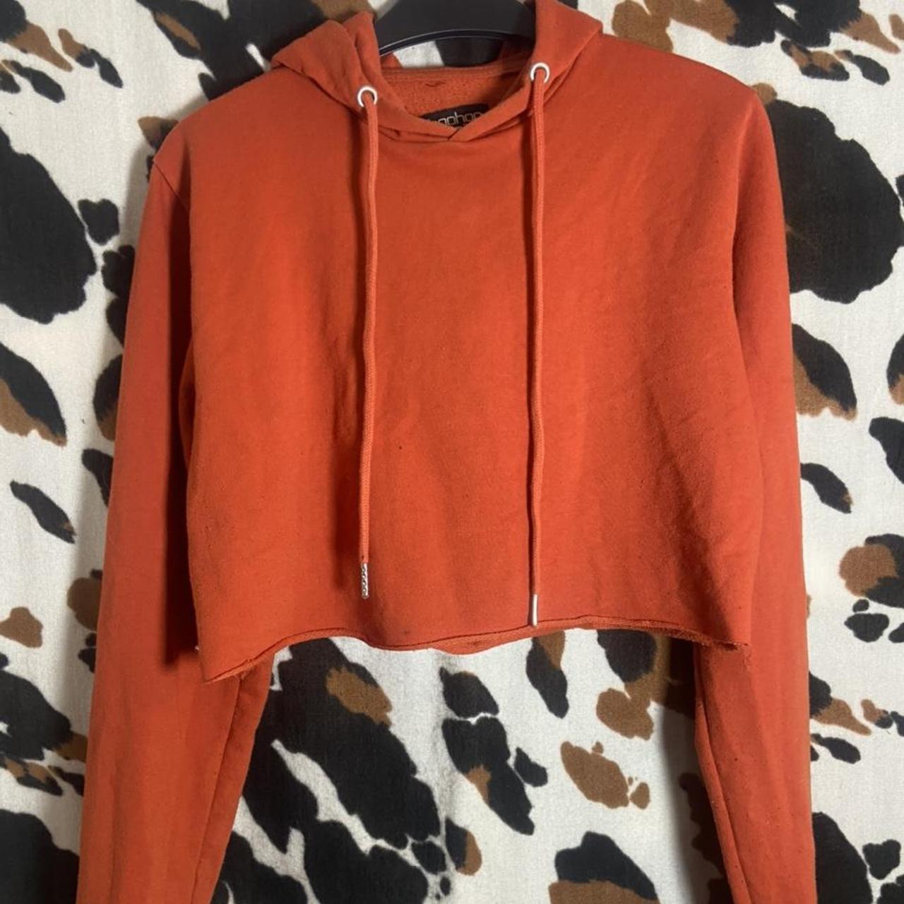 Boohoo Women's Orange Hoodie | Depop