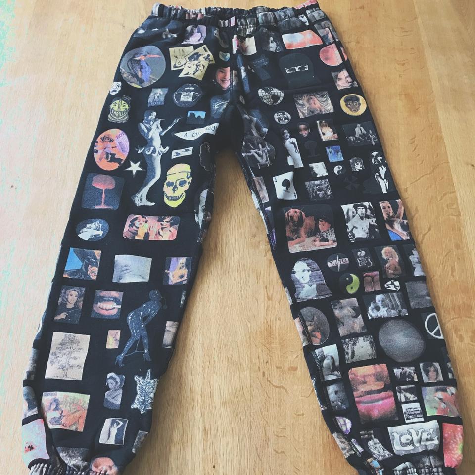 Supreme thrills sweat pants black size small brand...