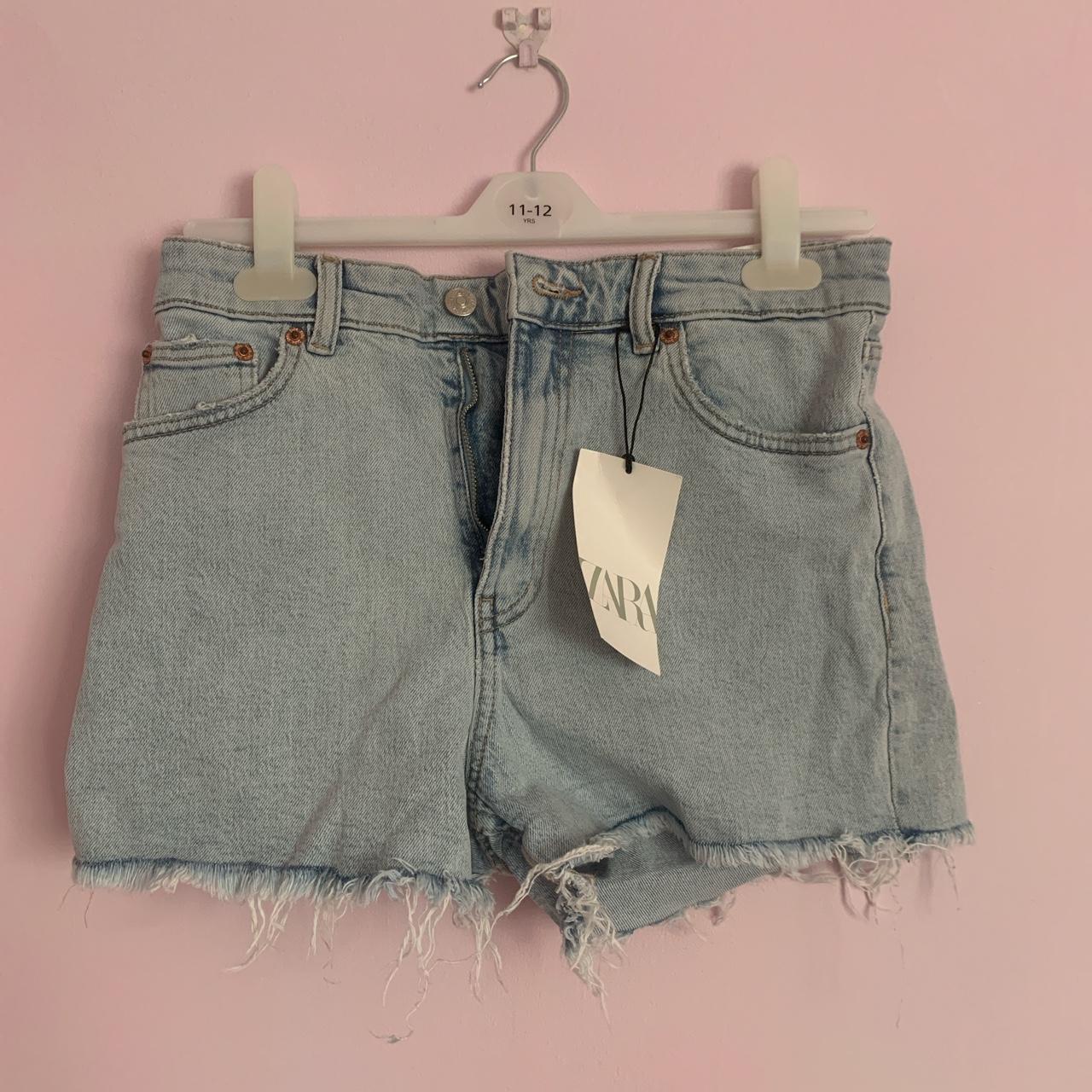 Zara high rise mom shorts , never worn with tag... - Depop