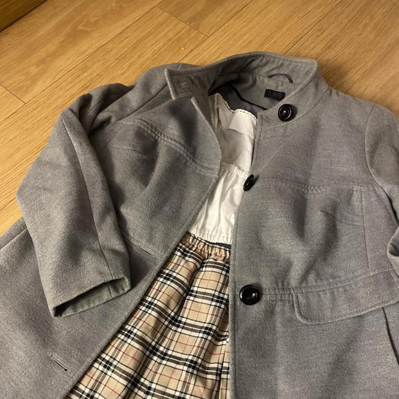 m&s grey coat