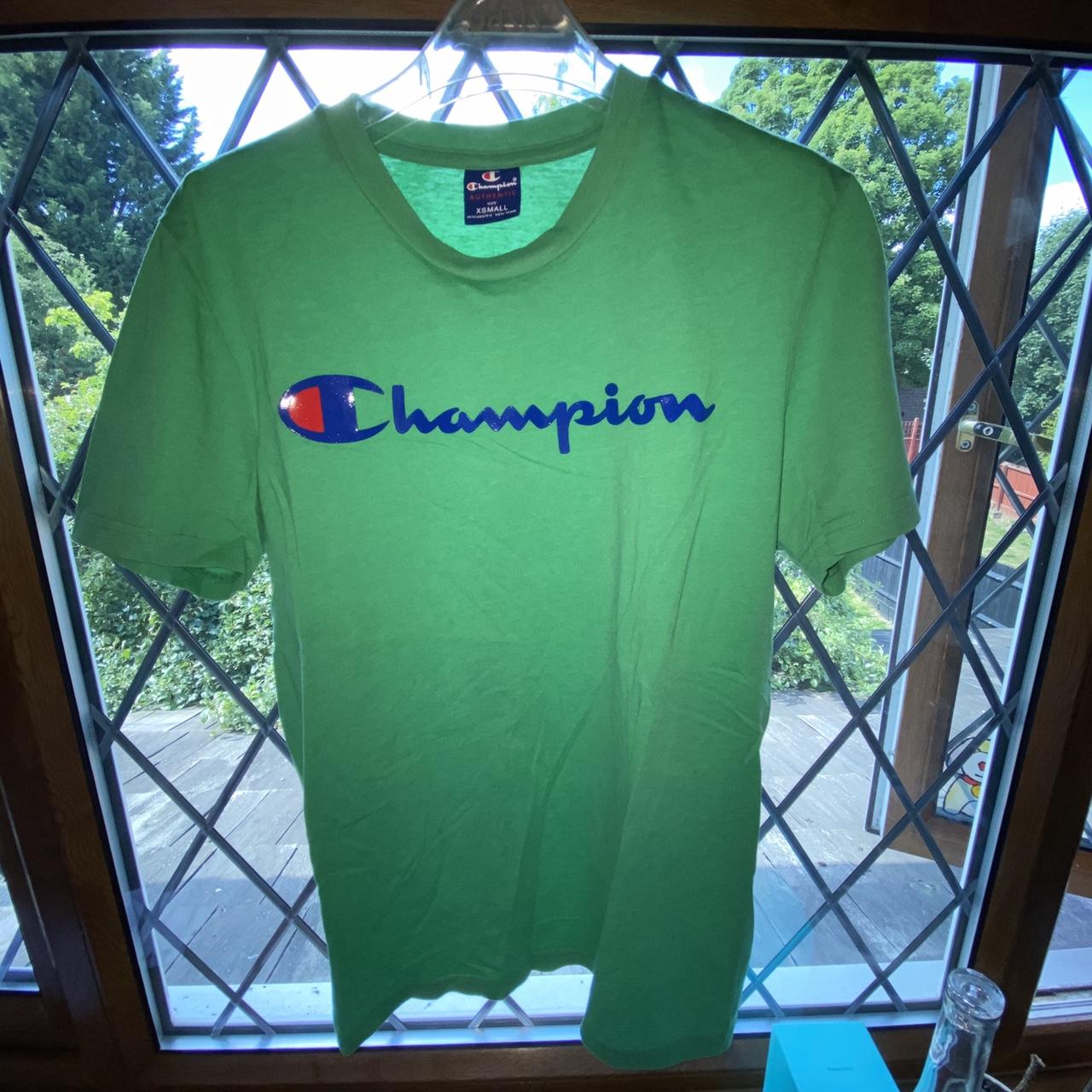 neon green champion shirt