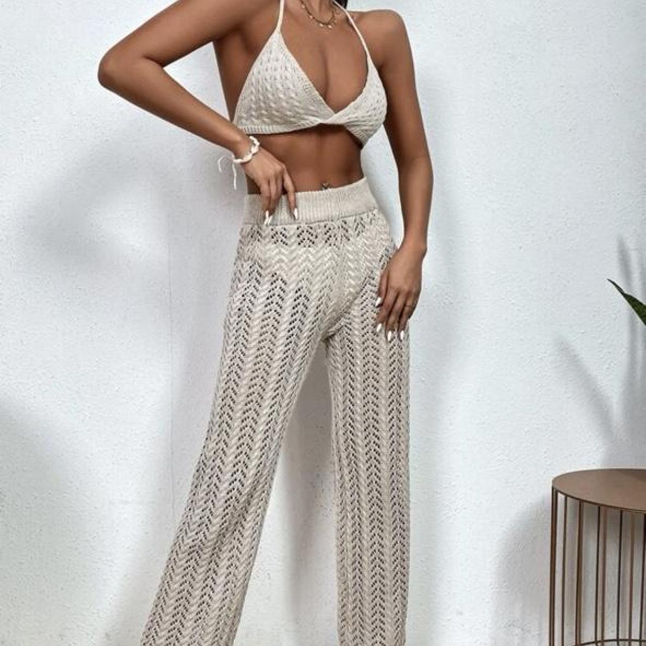 halter bathing suit cover up