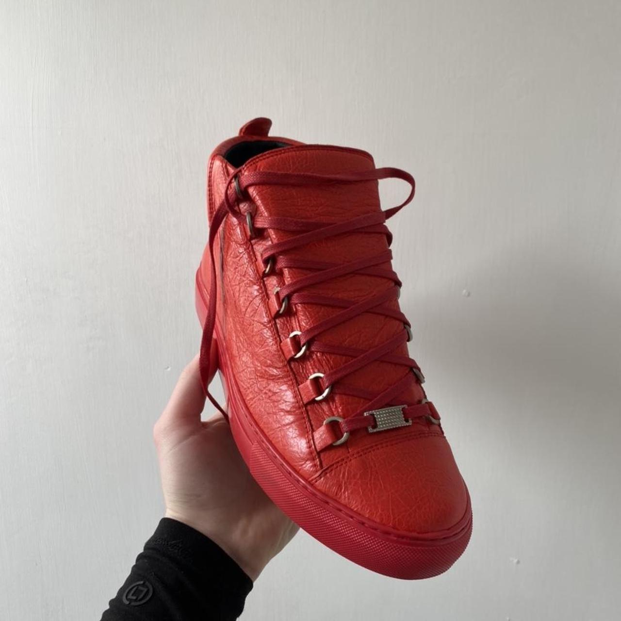 Balenciaga Speed Recycled Sneakers in Red for Men  Lyst