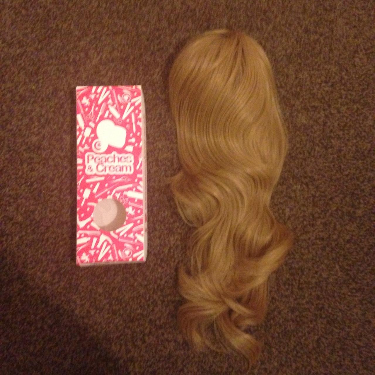 Peaches cream flicky pony ponytail. Light moussey Depop