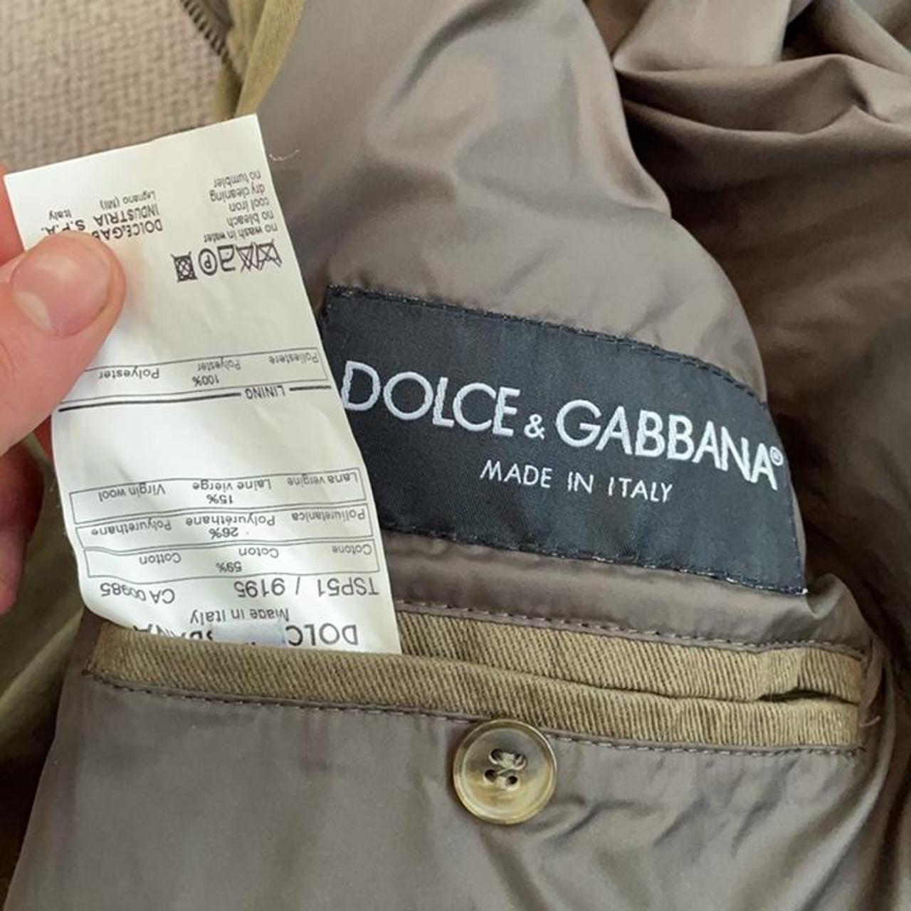 Dolce and Gabbana A/W 2003 Parachute jacket in khaki... - Depop