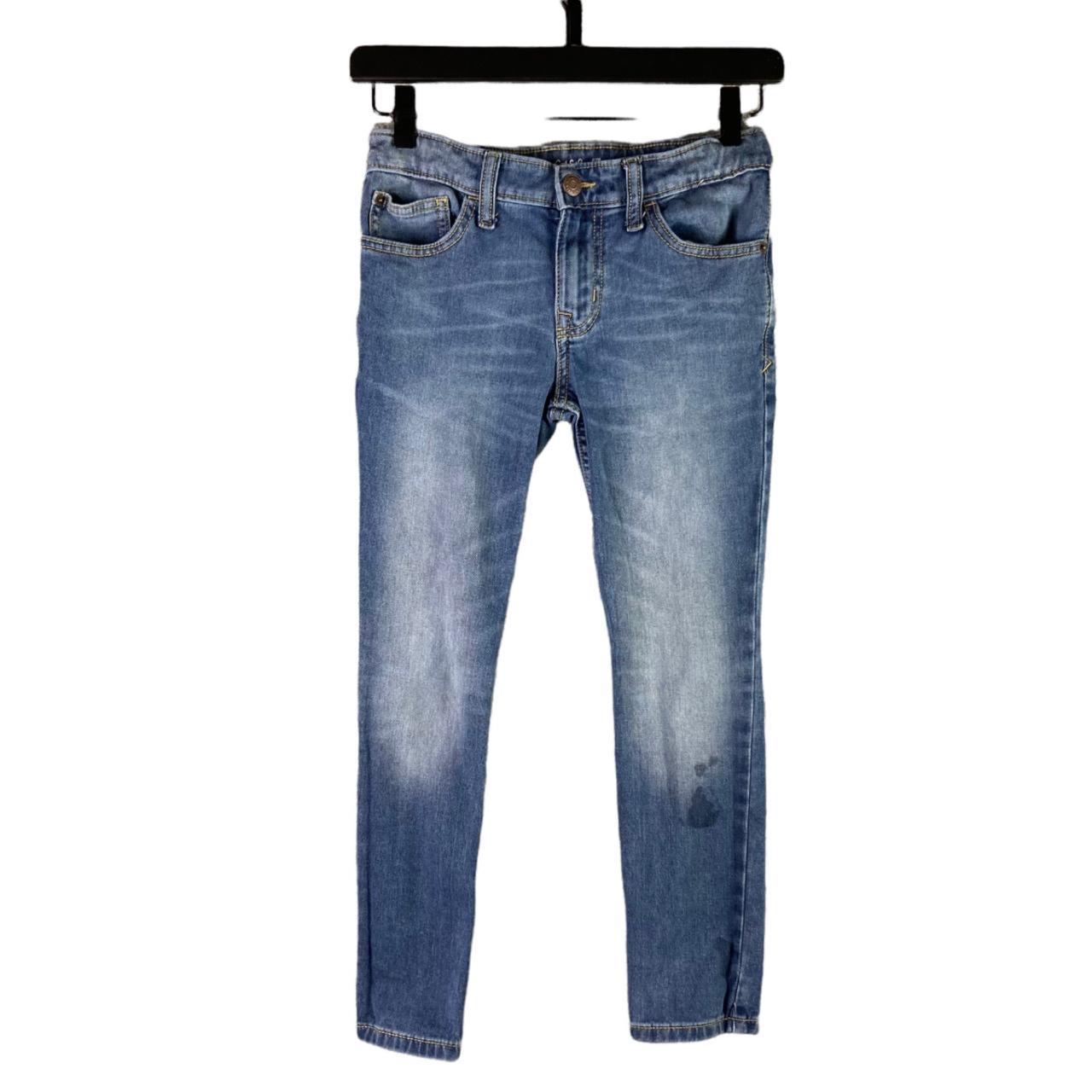 Cat & Jack Jeans Girls Size 8 Stretch Blue Denim... - Depop