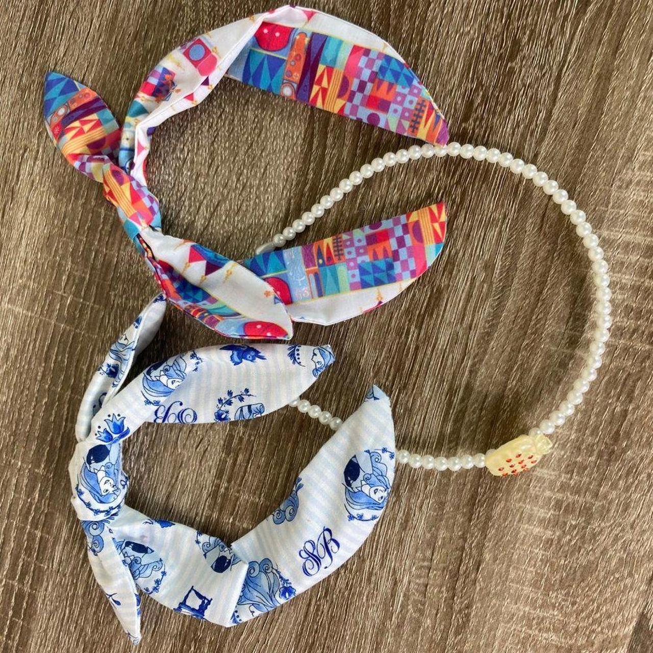 Disney Women's White and Blue Hair-accessories (3)