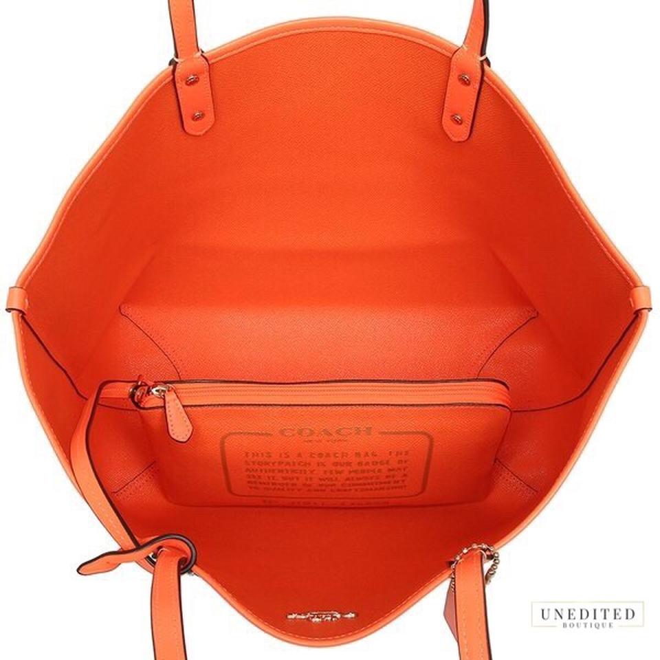 🆕Coach Signature mini Sierra Satchel Neon Orange | Striped handbag, Neon  orange, Satchel