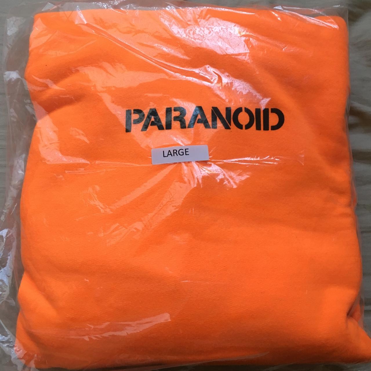 Anti social social club discount x undefeated paranoid hoodie orange