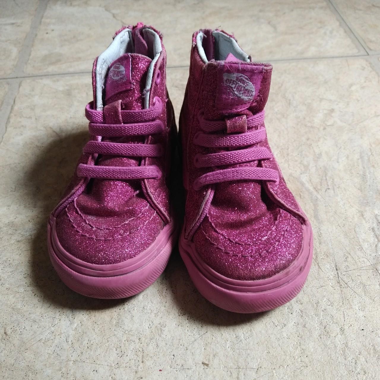 Vans sk8 sales hi pink glitter