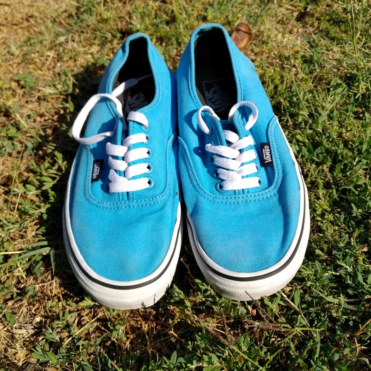 Blue Unisex vans classic shoes size 8 W x 6.5 M.... - Depop