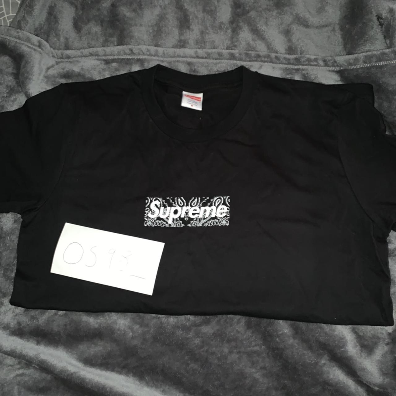 Supreme Bandana Box Logo Tee Black