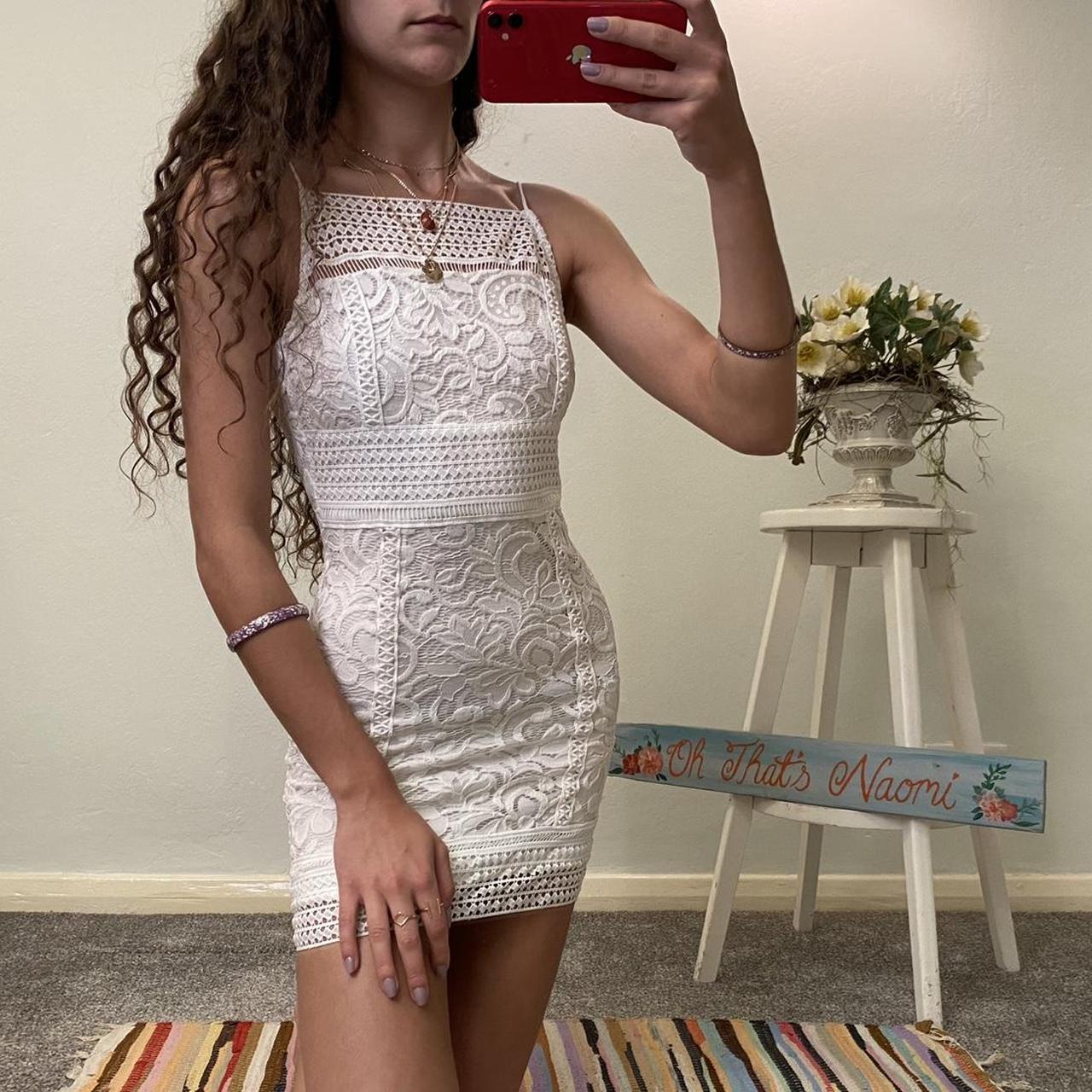 Topshop white sales lace dress